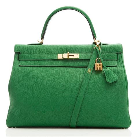 hermes kelly bamboo green|hermes green bag.